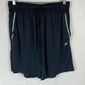 Mens Reebok Navy Blue and Gray Athletic Shorts Size Small